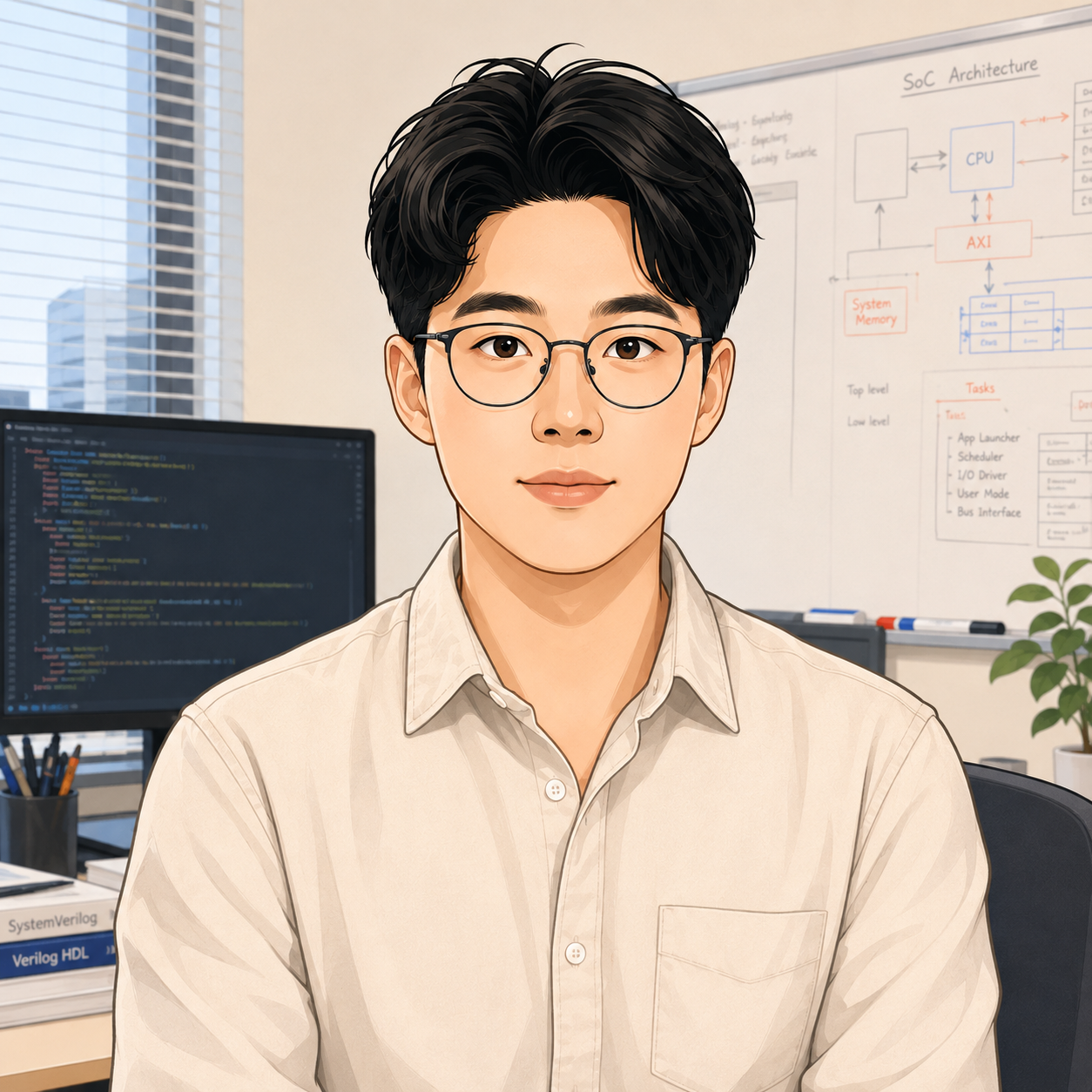백진환 System Architect 캐리커쳐