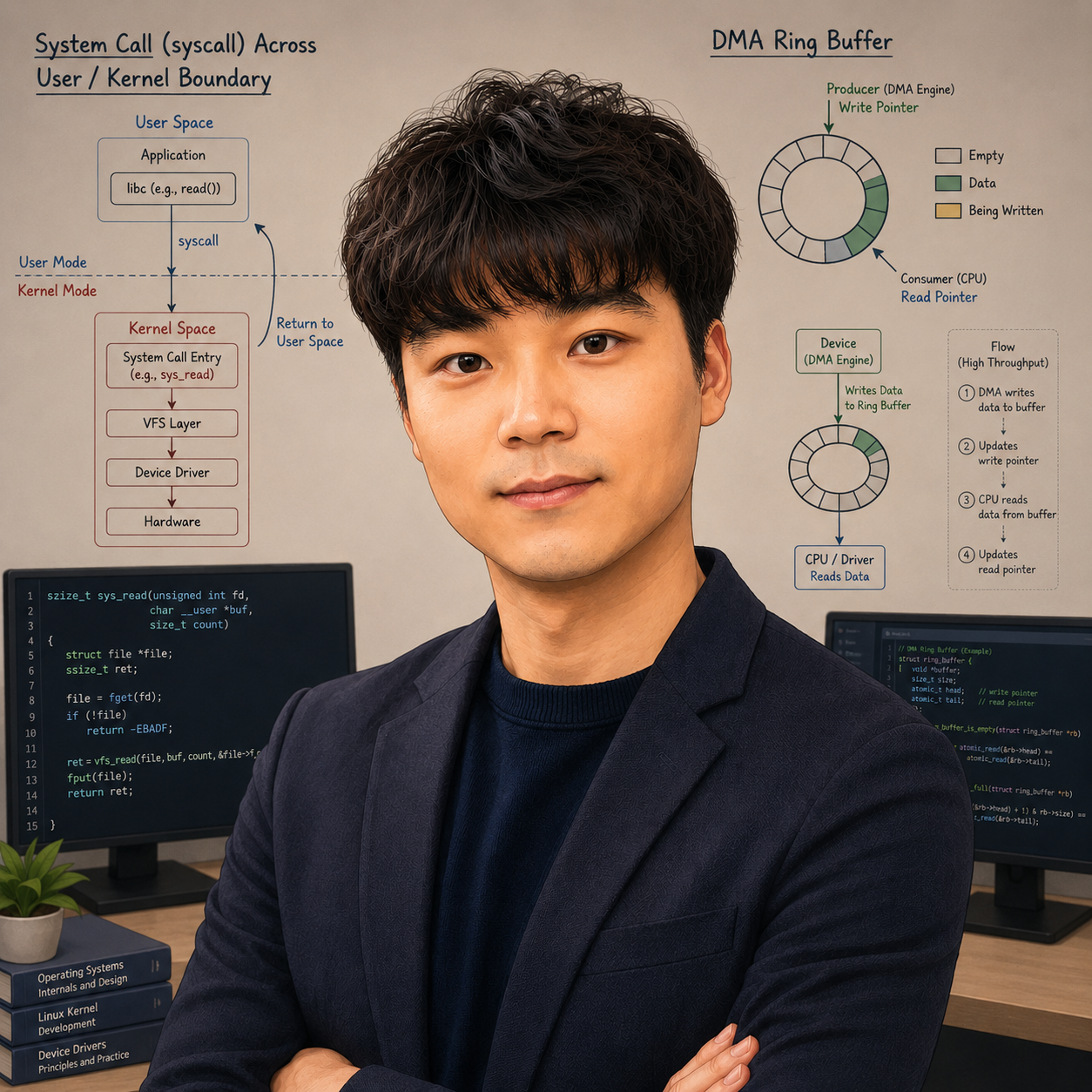 김성희 Device Driver SW Engineer 캐리커쳐