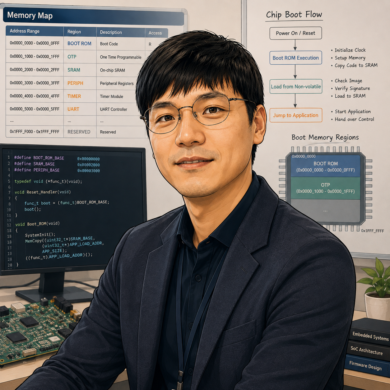 김영일 SoC Firmware Engineer 캐리커쳐
